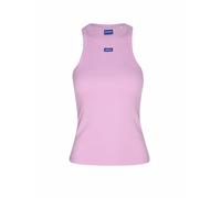 HUGO Slim-Fit Top aus Stretch-Baumwolle mit blauem Logo-Aufnäher - Style Easy Tank_B, 50508857 Hellrosa M