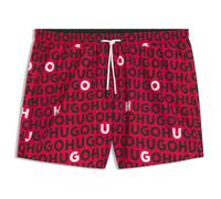 Badehose HUGO UNDERWEAR "TORTUGA", Herren, Gr. L (52), N-Gr, rot, Microfaser, Polyester, bedruckt, sportlich, Badehosen, mit Allover-Logoschriftzug (79023042-L) rot