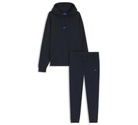HUGO Trainingsanzug aus Baumwoll-Terry mit blauen Logo-Labels - Style Tracksuit_NalonsoNap, 50522369 Dunkelblau XL