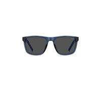 HUGO Transparent-blaue Sonnenbrille mit gemusterten Bügeln - Style HG 1391/G/SPJP56IR, 58610195 Blau ONESI