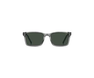 HUGO Transparent-graue Sonnenbrille mit gemusterten Bügeln - Style HG 1392/SKB755QT, 58610285 Grau ONESI