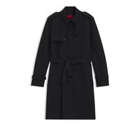 HUGO Trenchcoat aus Baumwoll-Mix mit Gabardine-Struktur - Style Maluks2631, 50561651 Dunkelblau XS