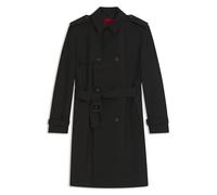 HUGO Trenchcoat aus Baumwoll-Mix mit Gabardine-Struktur - Style Maluks2631, 50561651 Schwarz XS