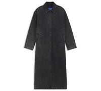 HUGO Trenchcoat aus schwarz gewaschenem Denim mit Nadelstreifen - Style Gravity_B, 50563713 Schwarz gemustert L
