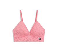 HUGO Triangel-BH aus Leoparden-Spitze mit gewellten Kanten - Style TRIANGLE LEO LACE, 50545723 Hellrot XL