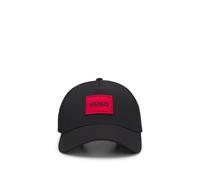 HUGO Trucker-Cap aus Twill mit rotem Logo-Etikett - Style Kody-PL, 50519398 Schwarz ONESI