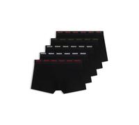 HUGO Fünferpack Boxershorts aus Stretch-Baumwolle - Style TRUNK FIVE PACK, 50532619 Schwarz M