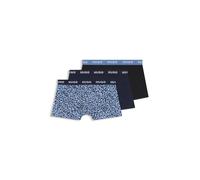 HUGO Eng anliegende Boxershorts aus Stretch-Baumwolle im Dreierpack - Style TRUNK TRIPLET DESIGN, 50532550 Blau XL