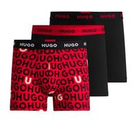 Trunk HUGO UNDERWEAR "TRUNK TRIPLET PACK", Herren, Gr. S, bunt (open miscellaneous 982), Jersey, Obermaterial: 95% Baumwolle, 5% Elasthan, eng, Unterhosen, mit Logoschriftzug auf dem Bund (74842729-S)