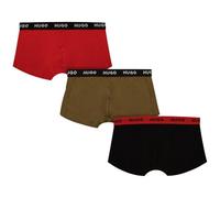 Trunk HUGO UNDERWEAR "TRUNK TRIPLET PACK", Herren, Gr. XL, bunt (open miscellaneous 983), Jersey, Obermaterial: 95% Baumwolle, 5% Elasthan, eng, Unterhosen, mit Logoschriftzug auf dem Bund (76849937-X