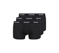 HUGO Boxershorts Trunk Triplet Pack – Stretch-Baumwolle, 3er Pack, Schwarz, Herren, Größe L
