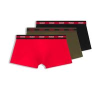 Trunk HUGO UNDERWEAR "TRIPLET", Herren, Gr. M (50), 3 Stk., open miscellaneous 989, Jersey, Obermaterial: 95% Baumwolle, 5% Elasthan, eng, Unterhosen, mit Logoschriftzug (13627418-M) open miscellaneou