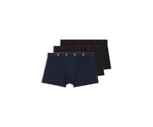 HUGO Trunks aus Jacquard mit außenliegendem Bund - Style TRUNK TRIPLET TITAN, 50566294 Schwarz / Blau S