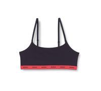 Bralette HUGO UNDERWEAR "TWIN BRALETTE STRIPE", Damen, Gr. L, N-Gr, schwarz (schwarz 005), Jersey, Obermaterial: 95% Baumwolle, 5% Elasthan, BHs, ungepolstert (89150249-L) schwarz 005