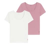 HUGO Zweier-Pack T-Shirts aus Stretch-Baumwolle - Style TWIN T-SHIRT RN, 50545688 Weiß / Pink M