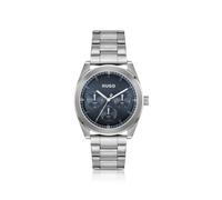 Hugo Herrenuhr BRIGHT SPORT 1530424 – Multifunktion, silberfarben, Edelstahlarmband