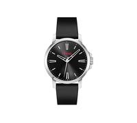 HUGO Uhr mit Drei-Zeiger-Quarzwerk für Herren Kollektion #SMOOTH mit Schwarzes Lederarmband - 1530417