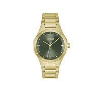 HUGO Uhr mit DREI-Zeiger-Quarzwerk Goldfarben Kollektion #LIT mit Goldfarben Edelstahlarmband - 1530449