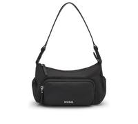 HUGO Umhängetasche aus glattem Twill mit austauschbarem Riemen - Style Bel Shoulder Bag BP, 50547092 Schwarz ONESI