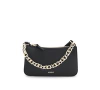 HUGO Umhängetasche aus Kunstleder mit zweifarbiger Kette - Style Love_Crossbody, 50567745 Schwarz ONESI
