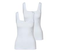 HUGO Underwear "TWIN VEST" Packung, 2er-Pack, mit vertikalem Logoprint (84225613-M) weiß 100