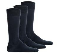 HUGO Unisex Socken, 3er Pack - RS Uni, Kurzsocken, Logo, einfarbig 43-46 Blau