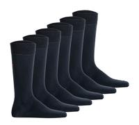 HUGO Unisex Socken, 6er Pack - RS Uni, Kurzsocken, Logo, einfarbig 43-46 Blau