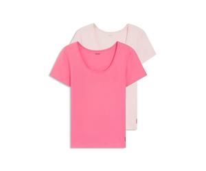 HUGO Unterhemd aus Baumwolle mit HUGO Logo-Print - Style TWIN T-SHIRT RN, 50545688 Pink XL