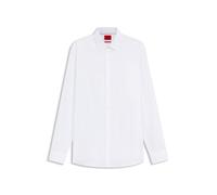 HUGO Modern-Fit Hemd aus bügelleichter Baumwoll-Popeline - Style Valerio, 50519812 Weiß 38