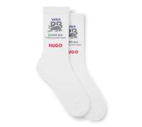 HUGO Visa Cash App RB F1 Socken, Weiß, Einheitsgröße