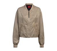 HUGO Wasserabweisende Bomberjacke aus Jacquard mit Python-Muster - Style Fulan-2, 50534623 Goldfarben XS