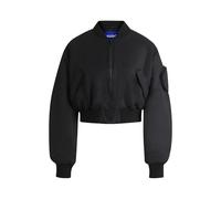 HUGO Wasserabweisende Bomberjacke mit aufgesetzter Happy HUGO Tasche - Style Foraia-1_B, 50542360 Schwarz XL