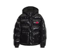 HUGO Wasserabweisende wattierte Jacke mit lackiertem Finish - Style Baro2631_IN, 50576245 Schwarz L
