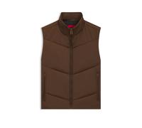 HUGO Wasserabweisende Weste aus wattiertem Satin - Style Berolino2531, 50541591 Braun S