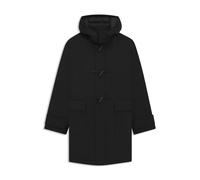 HUGO Wasserabweisender, wattierter Dufflecoat aus tiefschwarzem Gewebe - Style Mever2541, 50546225 Schwarz XS