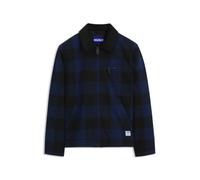 HUGO Wattierte Jacke aus Glencheck-Baumwollflanell - Style Baker2641, 50567780 Dunkelblau M