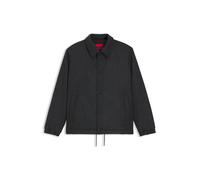 HUGO Wattierte Regular-Fit Trainingsjacke aus Woll-Mix - Style Baks2511, 50534811 Dunkelgrau XXL