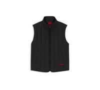 HUGO Weste mit vertikaler Steppung und Logo-Detail - Style Breno2611, 50552653 Schwarz S