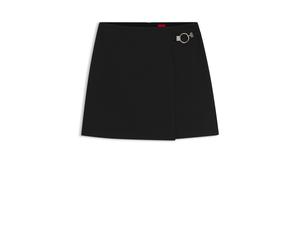 HUGO Wickel-Minirock mit Metallkarabiner - Style Rilasi, 50564193 Schwarz 44