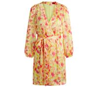 HUGO Wickelkleid mit angedeutetem Blumen-Print - Style Kaleli-1, 50537081 Gemustert 42