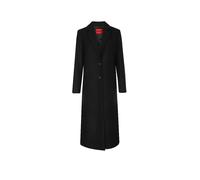 HUGO Eleganter Relaxed-Fit Mantel mit Monogramm-Niete - Style Mojeni, 50569838 Schwarz 34
