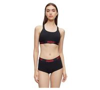 HUGO Bralette aus Stretch-Baumwolle mit rotem Logo-Label - Style BRALETTE PAD.RED LAB, 50495869 Schwarz XL