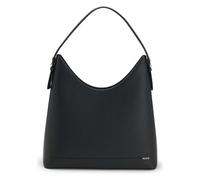 Hugo Yorih Schultertasche Leder 34 cm schwarz