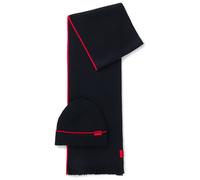 Schal HUGO "Zaschel Set", Herren, dunkelblau 405, Modetücher Schal, aus Schurwollmix (84722668-0) dunkelblau 405