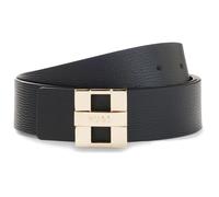 HUGO Gürtel aus italienischem Leder mit metallenen Logo-Lettern - Style Zita-C-G_Sr35, 50522681 Schwarz 70