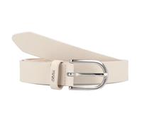 HUGO Ledergürtel aus echtem Leder Modell 'Zoey' in Ecru, Größe 85