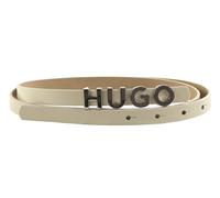 HUGO Zula Leather Belt 1,5 cm W95 Cream White