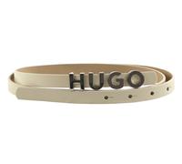 HUGO Zula Leather Belt 1,5 cm W95 Cream White