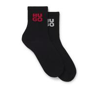 Socken HUGO UNDERWEAR "2PQS GIFT SHINE CC W", Herren, Gr. 36-42, schwarz (schwarz 001), Baumwollmischung, Socken, mit Label (72139010-36) schwarz 001