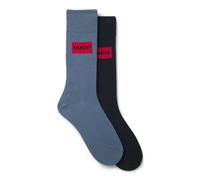 HUGO Zweier-Pack mittelhohe Socken mit Logo-Labels - Style 2P RS RED LABEL CC, 50543167 Blau 43-46
